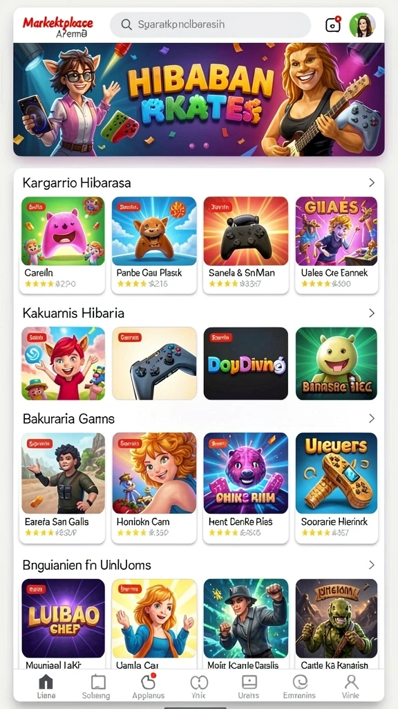 rpyyy - Tangkapan layar ketiga memperlihatkan fitur interaksi sosial antar pemain.